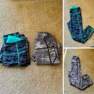 Lululemon crops size 2 euc lot